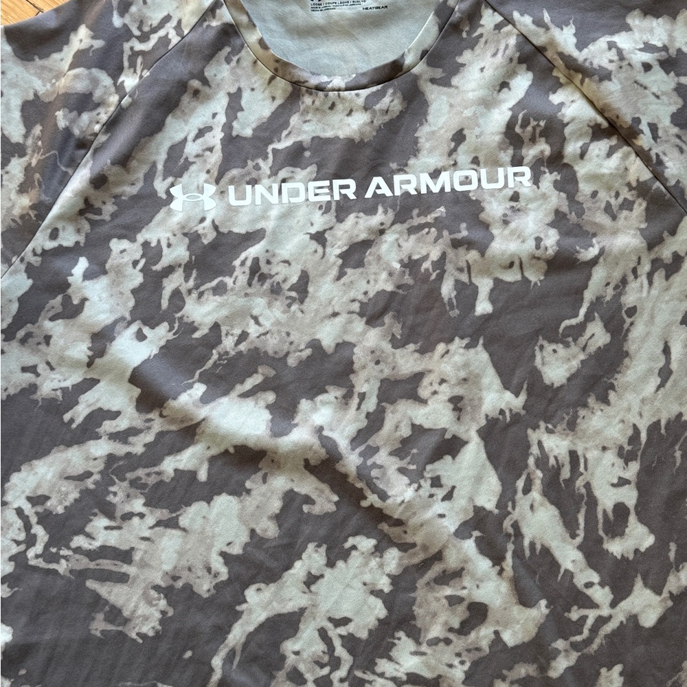 Under Armour Heat Gear UA Tech ABC Camo All Over Print Dry T-Shirt